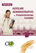TEMARIO. AUXILIAR DMINISTRATIVO DE CORPORACIONES LOCALES