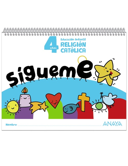 4 AÑOS. SIGUEME. RELIGION CATOLICA