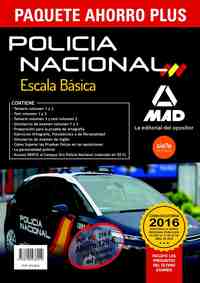 VENTA ANTICIPADA PAQUETE AHORRO PLUS ESCALA BÁSICA POLICÍA NACIONAL. (TEMARIOS 1
