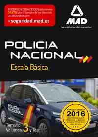 POLICIA NACIONAL ESCALA BASICA VOLUMEN 3 Y TEST
