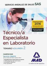 TÉCNICO/A ESPECIALISTA EN LABORATORIO SAS. TEMARIO ESPECIFICO