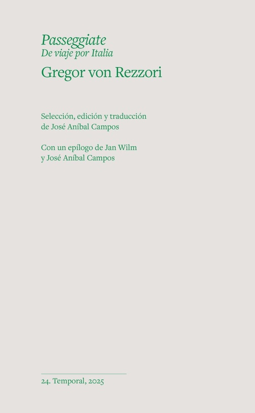 PASSEGGIATE. DE VIAJE POR ITALIA