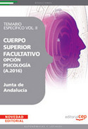 2. TEMARIO ESPECIFICO. CUERPO SUPERIOR FACULTATIVO PSICOLOGIA (A2016)