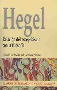 HEGEL. RELACION DEL ESCEPTICISMO CON FILOSOFIA