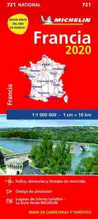 721. MAPA FRANCIA 2020 1:1.000.000 (1 CM.=10 KM.)