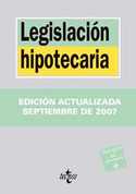 LEGISLACIÓN HIPOTECARIA. SEP 2007