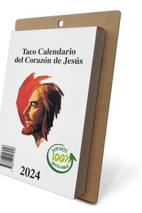 TACO CALENDARIO SAGRADO CORAZON JESUS 2024. PARED/MESA