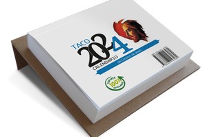 TACO CALENDARIO CORAZÓN DE JESÚS 2024. MESA SOPORTE