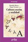 CULTURA ESCRITA Y ORALIDAD