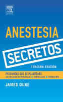 (3º) ANESTESIA. SECRETOS