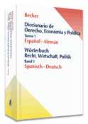 TOMO 1. DICCIONARIO DE DERECHO, ECONOMIA Y POLITICA. ALEMAN - ESPAÑOL