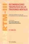 (3ª) RECOMENDACIONES TERAPEUTICAS EN LOS TRASTORNOS MENTALES: RTM-III