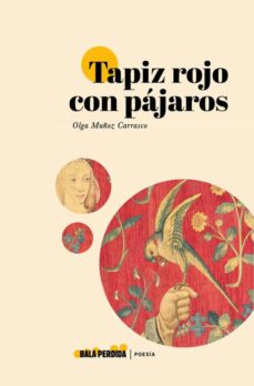 TAPIZ ROJO CON PAJAROS