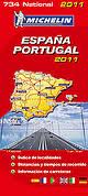 734. ESPAÑA PORTUGAL 2011. ESCALA 1:1.000.000