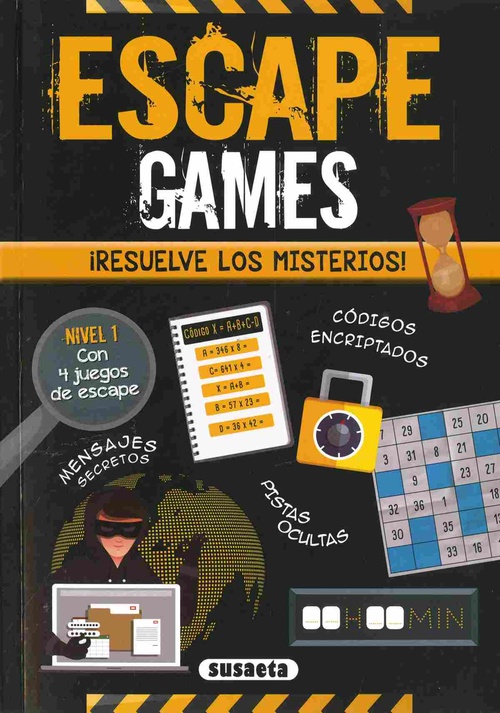 ESCAPE GAMES. ¡RESUELVE LOS MISTERIOS!. NIVEL 1