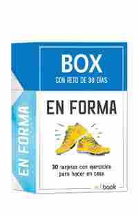 BOX CON RETO DE 30 DÍAS EN FORMA. 30 TARJETAS CON EJERCICIOS PARA HACER EN CASA