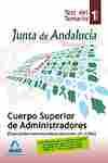 1 TEST DEL TEMARIO. CUERPO SUPERIOR ADMINISTRADORES JUNTA ANDALUCIA