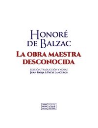 LA OBRA MAESTRA DESCONOCIDA