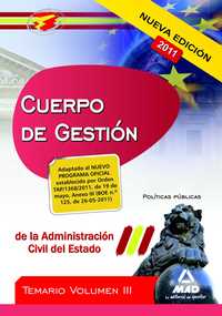 2011 CUERPO GESTION ADMON. ESTADO VOL. 3