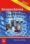 2. TEMARIO. INSPECTORES DEL CUERPO NACIONAL DE POLICIA. 2007