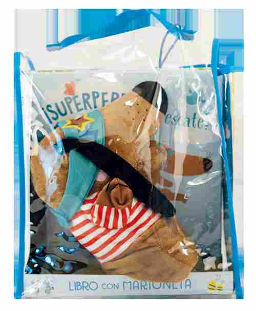 SUPERPERRO AL RESCATE. LIBRO CON MARIONETA
