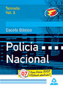 1. TEMARIO. POLICIA NACIONAL. ESCALA BASICA. 2007