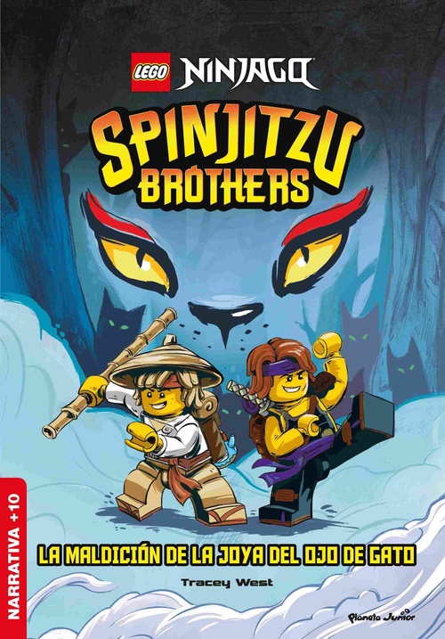 LA MALDICIÓN DE LA JOYA DEL OJO DE GATO. SPINJITZU BROTHERS. LEGO NINJAGO
