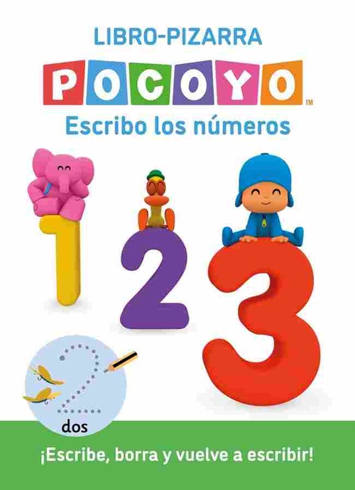 ESCRIBO LOS NÚMEROS. POCOYO. LIBRO - PIZARRA