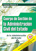 3. TEMARIO. TURNO LIBRE. CUERPO GESTION ADMINISTRACION CIVIL ESTADO