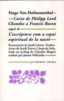 CARTA DE PHILIPP LORD CHANDOS A FRANCIS BACON MM-9 (CATALAN)