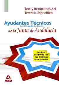TEST Y RESUMENES. AYUDANTES TECNICOS MEDIO AMBIENTE JUNTA ANDALUCIA