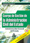 5. TURNO LIBRE. CUERPO GESTION ADMINISTRACION CIVIL ESTADO