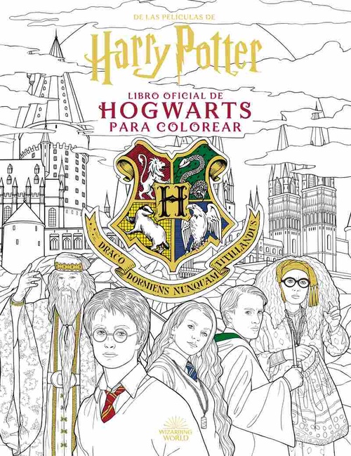 LIBRO OFICIAL DE HOGWARTS PARA COLOREAR. HARRY POTTER.