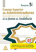 5. TEMARIO. CUERPO SUPERIOR ADMINISTRADORES (A.1200) JUNTA ANDALUCIA