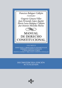 MANUAL DE DERECHO CONSTITUCIONAL. VOL. II: DERECHOS Y LIBERTADES FUNDAMENTALES. DEBERES CONSTITUCION