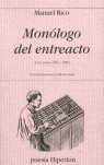 MONOLOGO DEL ENTREACTO