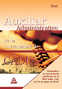 TEST. AUXILIAR ADMINISTRATIVO UCA. UNIVERSIDAD DE CADIZ