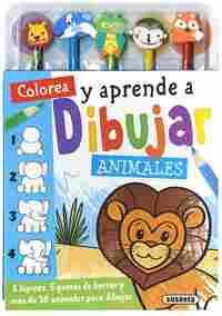 COLOREA Y APRENDE A DIBUJAR ANIMALES (CON LAPICES)