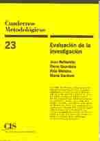 23. CUADERNOS METODOLOGICOS: EVALUACION DE LA INVESTIGACION
