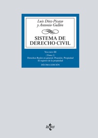 SISTEMA DE DERECHO CIVIL. VOL III, TOMO I. DERECHO REALES EN GENERAL...