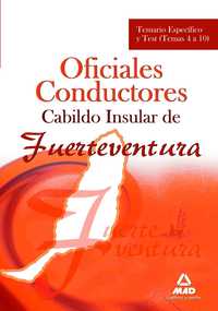 012 TEM/ESPEC OFICIALES CONDUCTORES CABILDO INSULAR FUERTEVENTURA