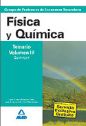 III. FÍSICA Y QUÍMICA. TEMARIO: QUIMICA, I. PROFESORES SECUNDARIA