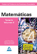 II. MATEMÁTICAS.TEMARIO. PROFESORES SECUNDARIA