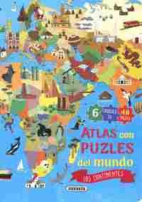 ATLAS CON PUZLES DEL MUNDO. LOS CONTINENTES