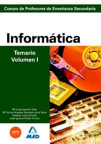 I. INFORMATICA. TEMARIO. PROFESORES SECUNDARIA