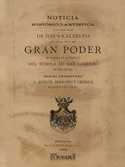 NOTICIA HISTORICA-ARTISTICA GRAN PODER