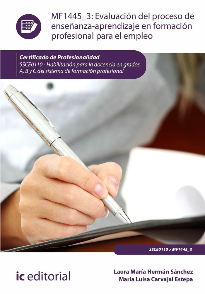 MF1445_3.EVALUACIÓN DEL PROCESO DE ENSEÑANZA-APRENDIZAJE EN FORMACIÓN PROFESIONAL PARA EL
