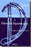 (5ª) V. PRINCIPIOS DE DERECHO CIVIL: DERECHOS REALES E  HIPOTECARIO