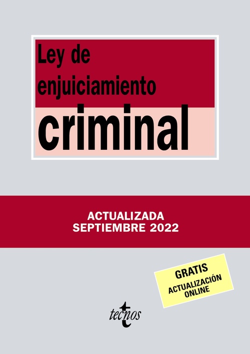 LEY DE ENJUICIAMIENTO CRIMINAL.