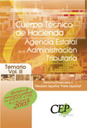 III. TEMARIO. CUERPO TECNICO HACIENDA. AGENCIA ESTATAL AD. TRIBUTARIA